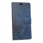 Flip cover ægte læder Blå Huawei Mate 10 Mobilcovers